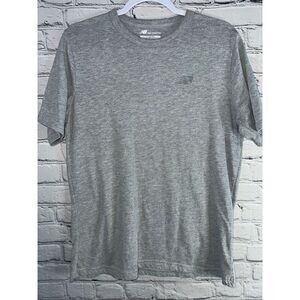 New Balance Men’s Heather Gray Short Sleeve T-Shirt Size Large – Soft Cotton Ble